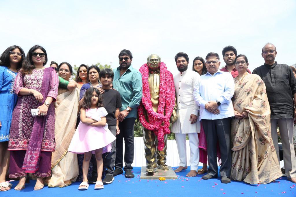 Grand launch of 'Allu' studio.. chiru-bunny photos viral..!