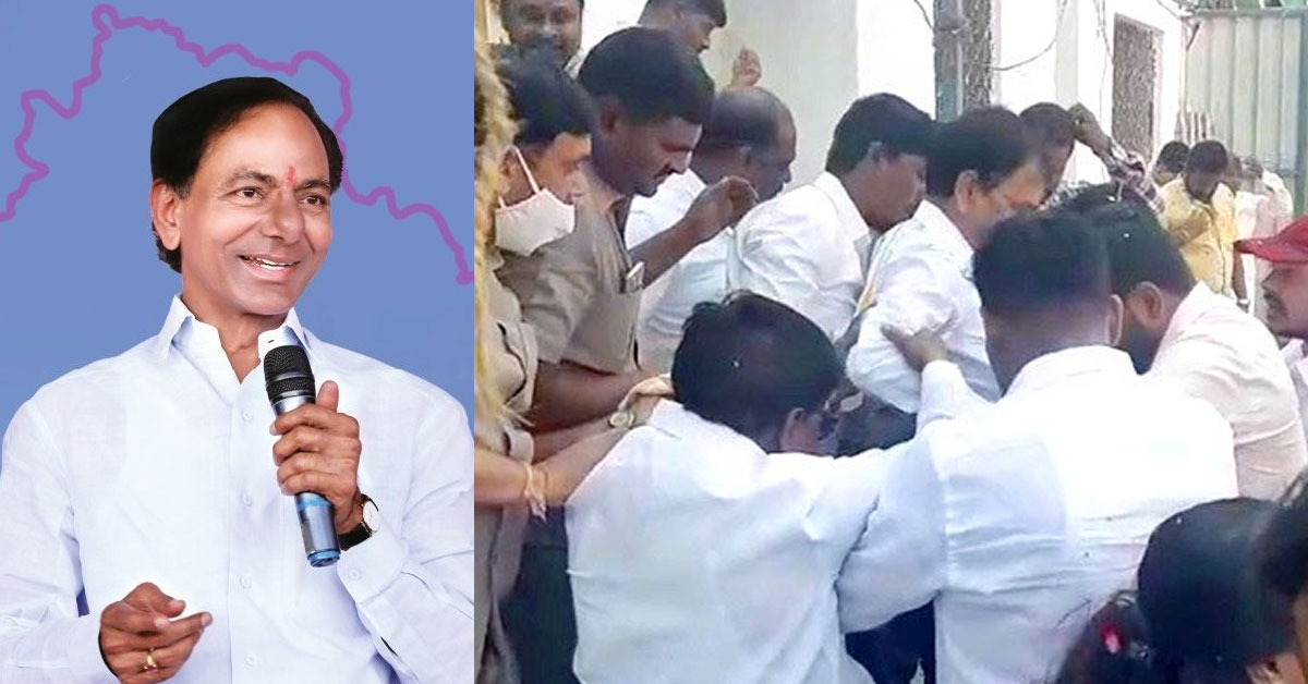 KCR జన్మదిన వేడుకల్లో అపశ్రుతి.. ఎమ్మెల్యే పరుగులు