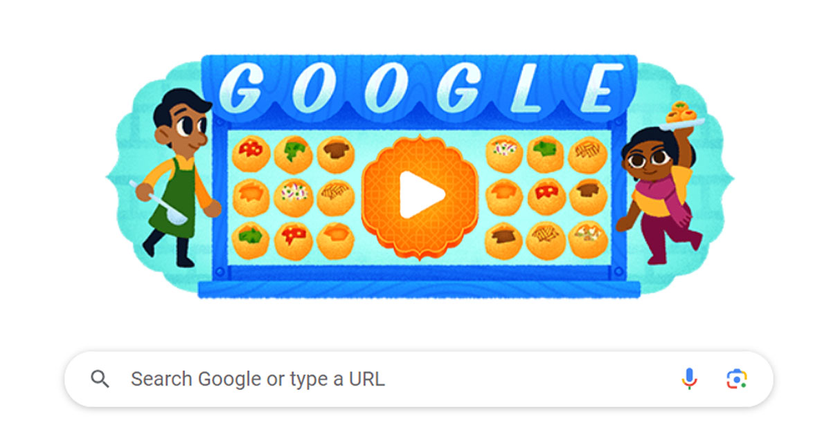 Google Doodleలో పానీపూరి గేమ్స్.. వావ్ అంటోన్న నెటిజన్లు