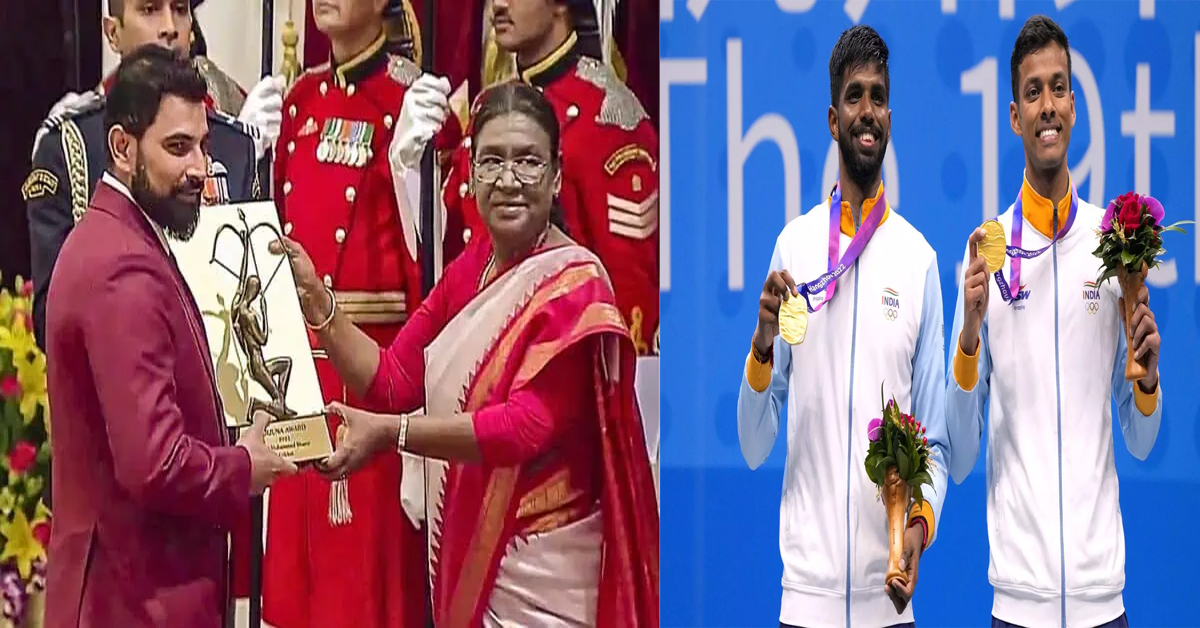 National Sports Awards: రాష్ట్రపతి నుంచి అర్జున అవార్డు అందుకున్న షమీ