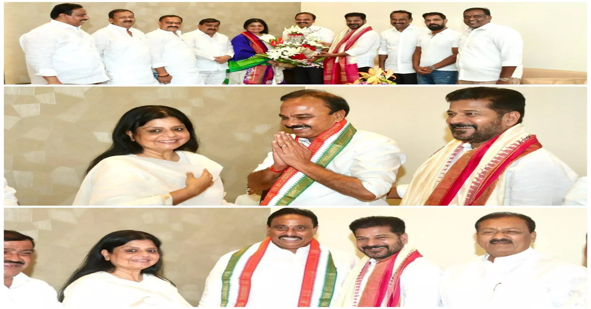 Congress: బీఆర్‌ఎస్‌కు షాక్.. కాంగ్రెస్‌లోకి చేరిన ఎంపీ, ఎమ్మెల్యే!