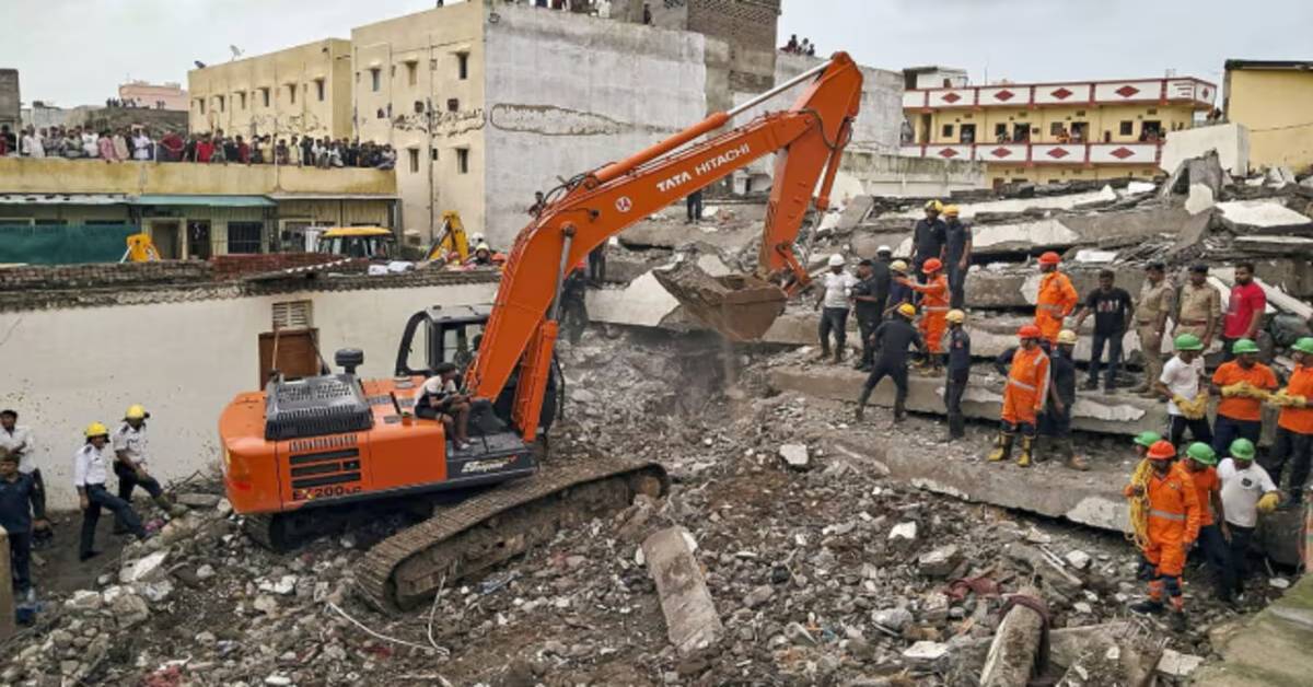 Surat Building Collapse : సూరత్‌లో కూలిన ఐదంతస్తుల భవనం..ఏడుగురు మృతి