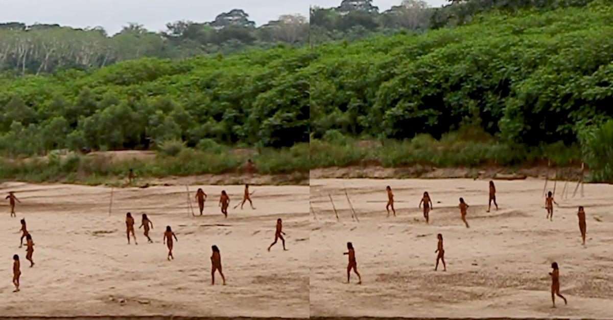 Amazon forest: అమెజాన్ అడవుల్లో సంచరించే తెగ.. వీడియో వైరల్