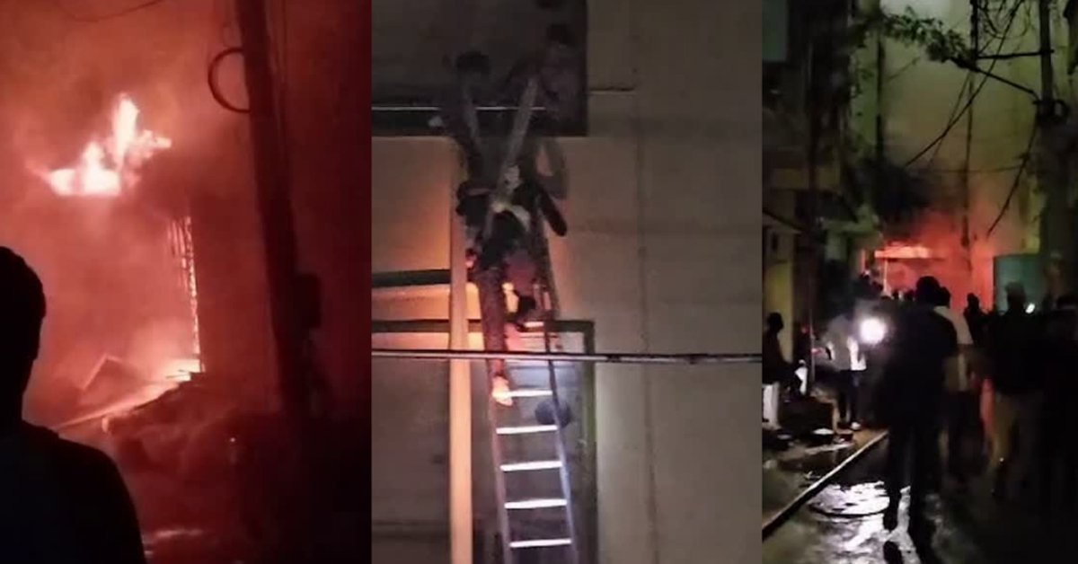 FIRE :హైదరాబాద్‌ ఫర్నిచర్‌ గోదాంలో అగ్నిప్రమాదం.. ఆరుగురికి తీవ్ర గాయాలు