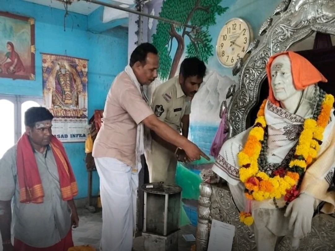 చోడవరం షిరిడి సాయిబాబా ఆలయంలో చోరీ