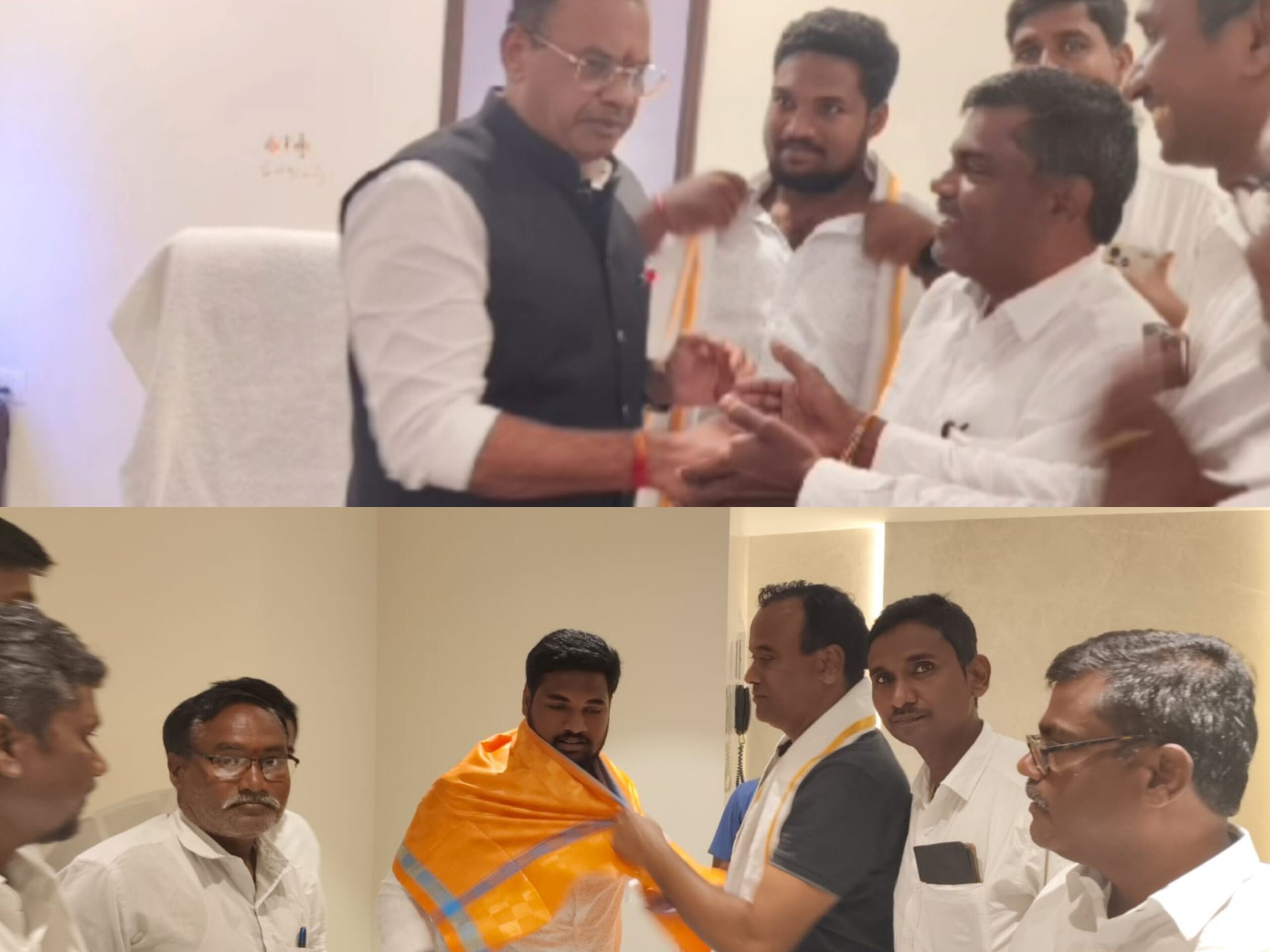 కోమటిరెడ్డి బ్రదర్స్‌ను కలిసిన యూత్ కాంగ్రెస్ నాయకుడు