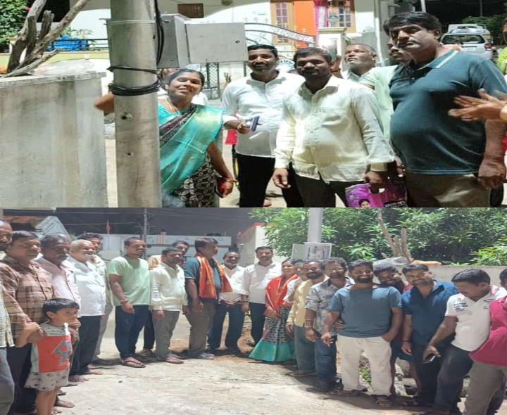 చిన్నదర్పల్లిలో వెలిగిన విద్యుత్ దీపాలు