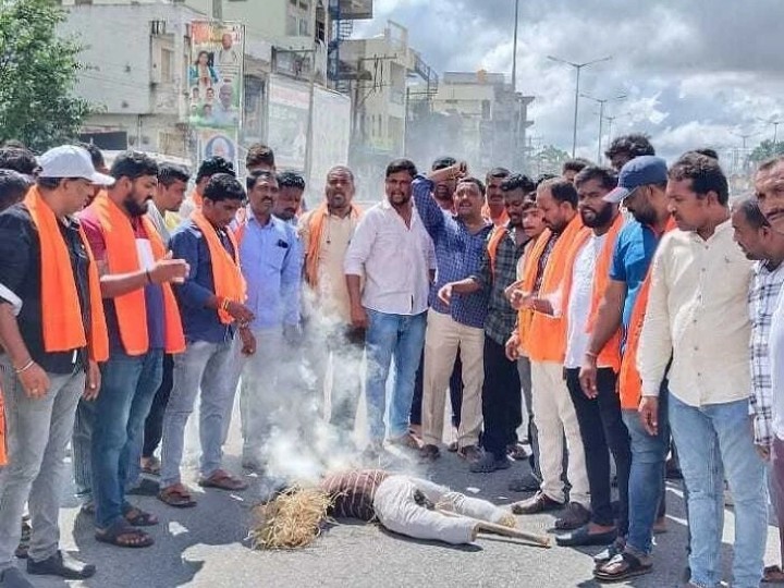 విశ్వహిందూ పరిషత్ ఆధ్వర్యంలో దిష్టి బొమ్మ దగ్ధం