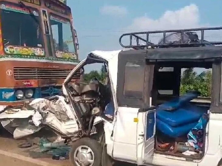 ఏ కొండూరులో రోడ్డు ప్రమాదం