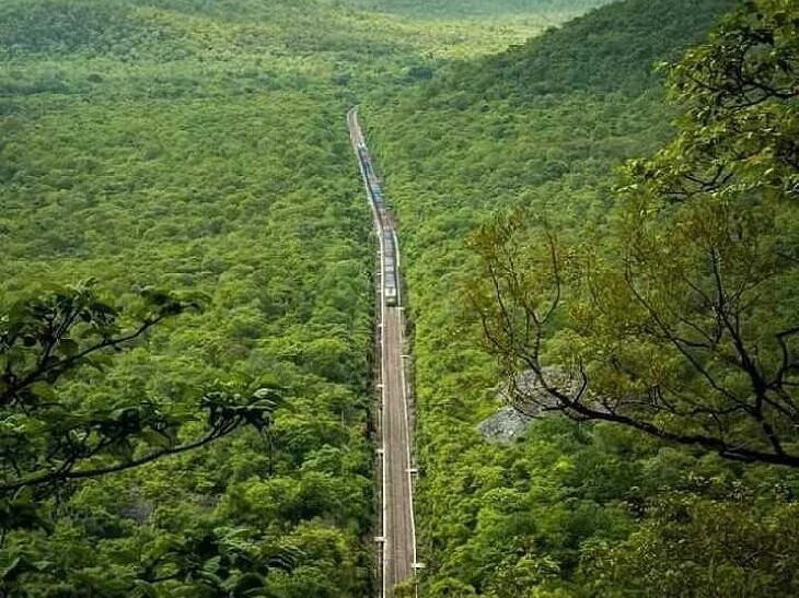 నల్లమలలో  మైమర్చిపోయేలా రైలు ప్రయాణం