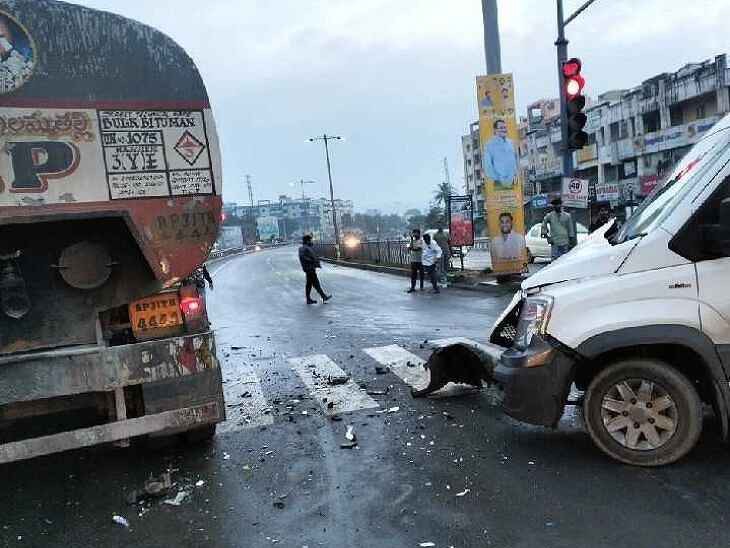 మధురవాడ- పీఎం పాలెం రోడ్డులో యాక్సిడెంట్