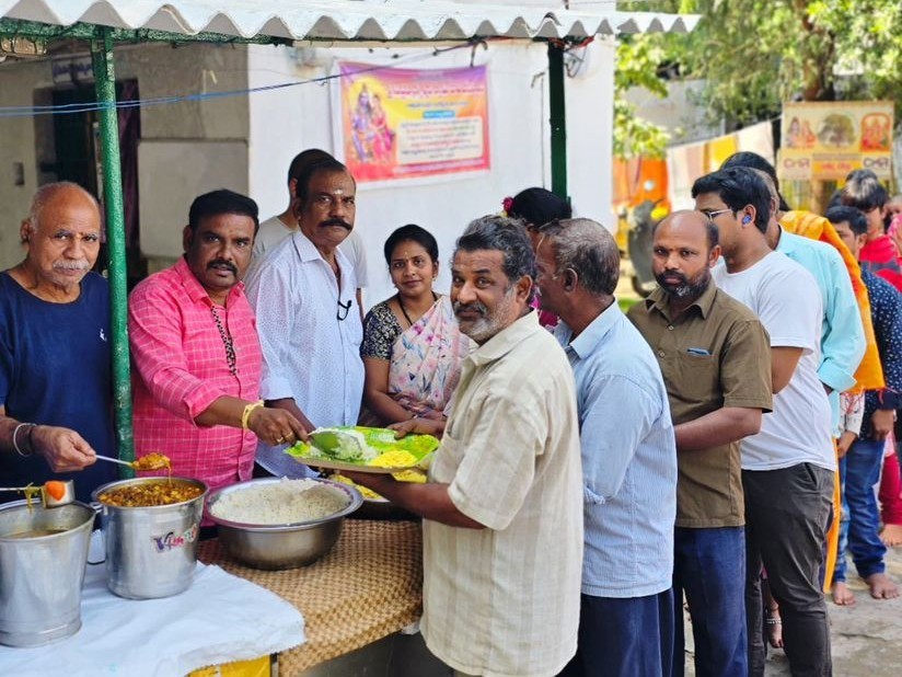 శ్రీ సుబ్రహ్మణ్య స్వామి దేవస్థానంలో అన్నదానం