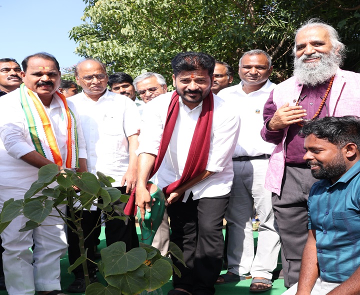 కన్హా శాంతి వనం సందర్శించిన సీఎం