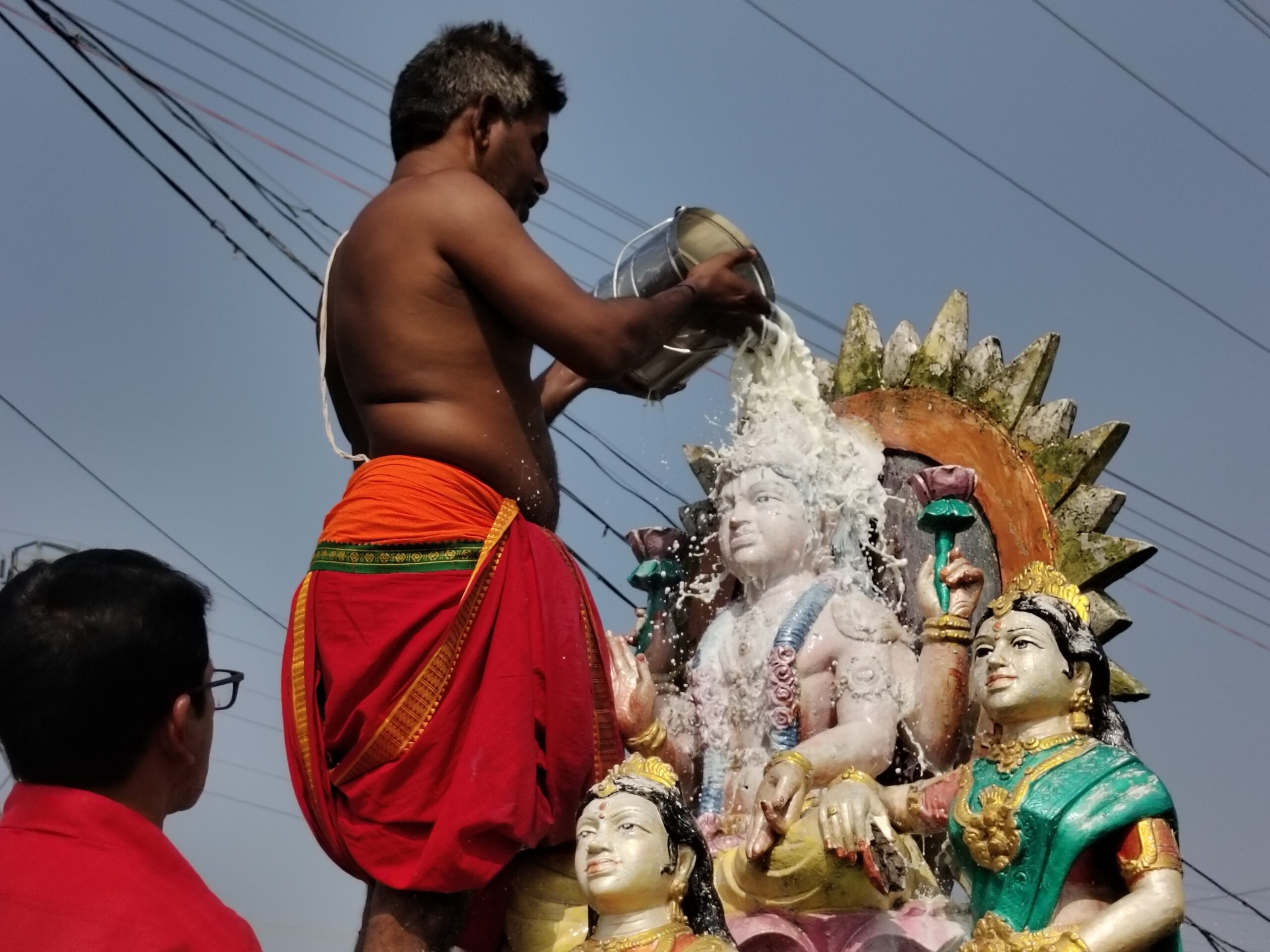 వైభవంగా సూర్య భగవానునికి క్షీరాభిషేకం