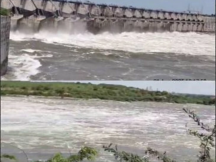 పులిచింతల నుంచి భారీగా వరద