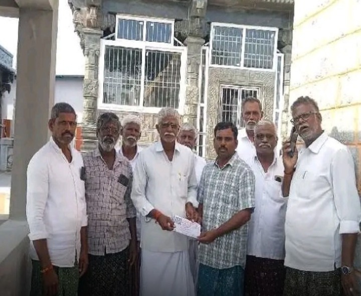 రామలింగేశ్వర ఆలయానికి విరాళం